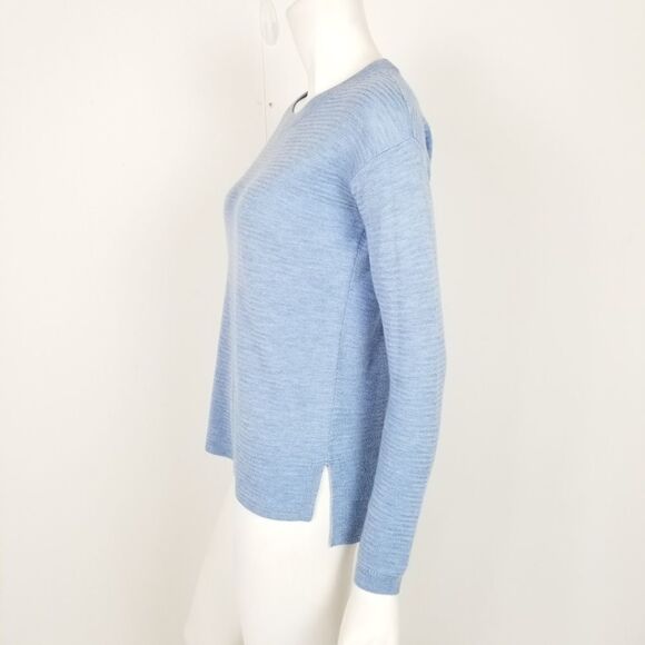 J. Crew Blue Merino Wool Swing Pullover Sweater - Picture 6 of 8